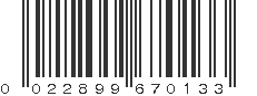 UPC 022899670133