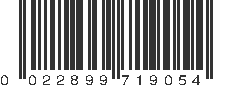 UPC 022899719054