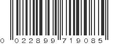 UPC 022899719085