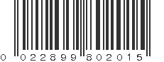 UPC 022899802015