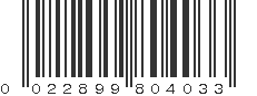 UPC 022899804033