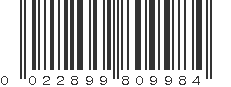 UPC 022899809984