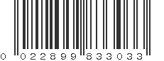 UPC 022899833033