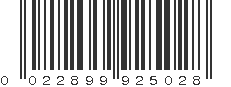 UPC 022899925028