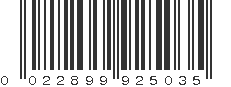 UPC 022899925035