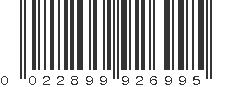 UPC 022899926995