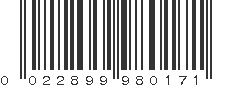 UPC 022899980171