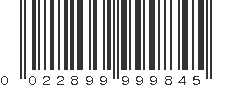 UPC 022899999845