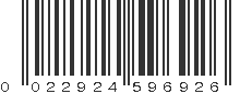 UPC 022924596926