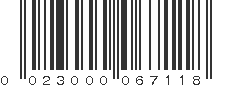 UPC 023000067118