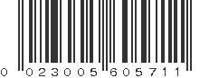 UPC 023005605711