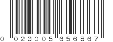 UPC 023005656867