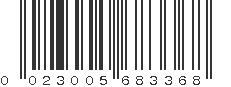 UPC 023005683368