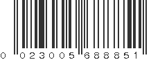 UPC 023005688851