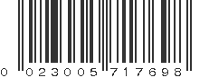 UPC 023005717698