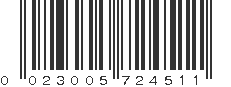 UPC 023005724511