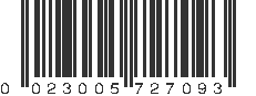 UPC 023005727093