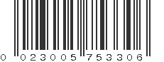 UPC 023005753306