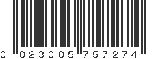 UPC 023005757274