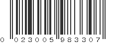 UPC 023005983307