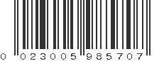 UPC 023005985707