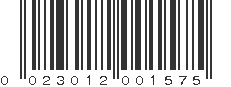 UPC 023012001575