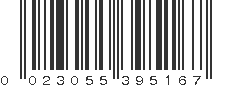 UPC 023055395167