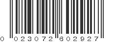 UPC 023072602927