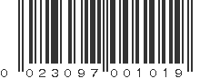 UPC 023097001019