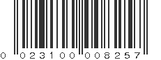 UPC 023100008257