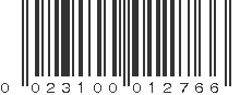 UPC 023100012766