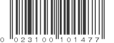 UPC 023100101477