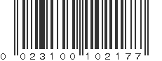 UPC 023100102177