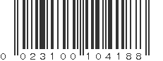 UPC 023100104188