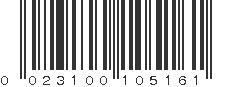 UPC 023100105161