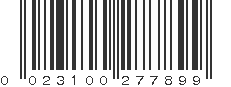 UPC 023100277899