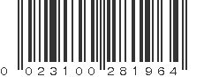 UPC 023100281964