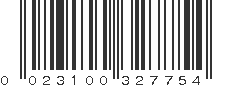 UPC 023100327754