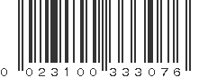 UPC 023100333076