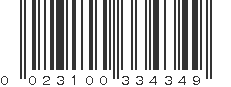 UPC 023100334349