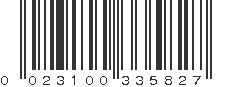 UPC 023100335827