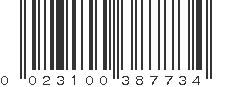 UPC 023100387734