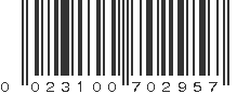 UPC 023100702957