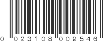 UPC 023108009546