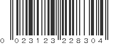 UPC 023123228304