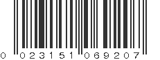 UPC 023151069207