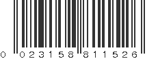 UPC 023158811526