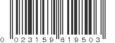 UPC 023159619503