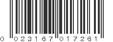 UPC 023167017261