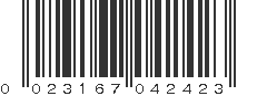 UPC 023167042423